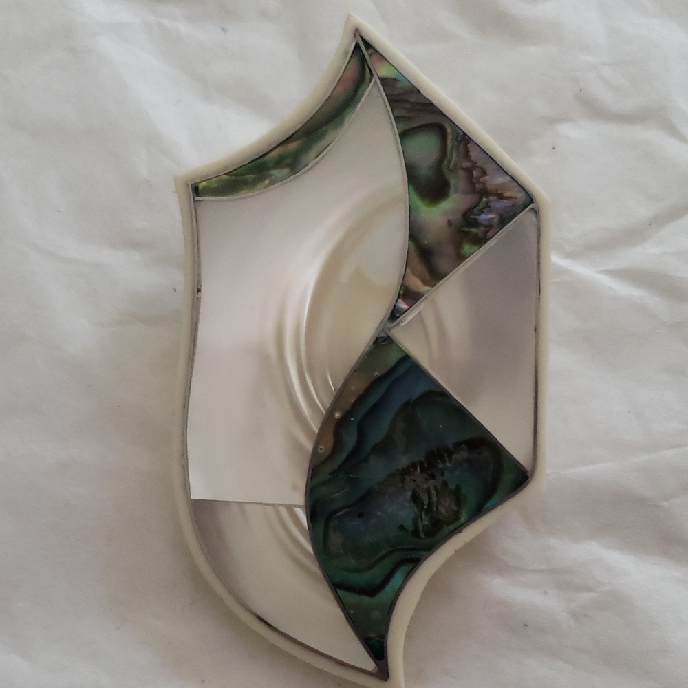 Elegant Abalone and Mother of Pearl Brooch